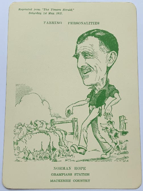 Rare New Zealand trade card titled Farming Personalities